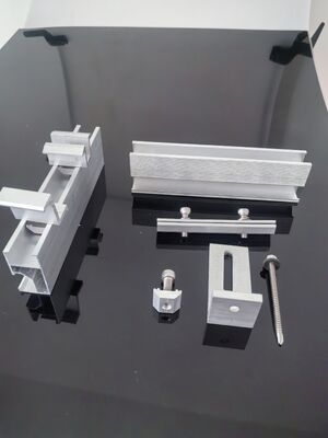 Хорошая цена. Система крепления солнечных панелей на черепичной крыше с L-образным кронштейном онлайн