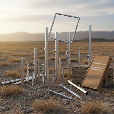 Хорошая цена. Высота по требованию Комплекты наземной установки солнечных панелей, обеспечивающие неограниченную глубину, позволяющие настраивать настройки высоты и безопасное закрепление на земле онлайн