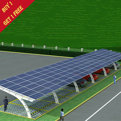 солнечные системы автопарка 60kw для порта автомобиля паркуя Frameless панель PV смололи устанавливать солнечный сарай автостоянки