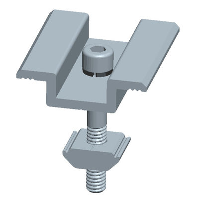 Хорошая цена. Aluminum 6005-T5 & Sus 304 Anodized SurfaceThin Film Solar Panel Clamps For PV Mounting онлайн