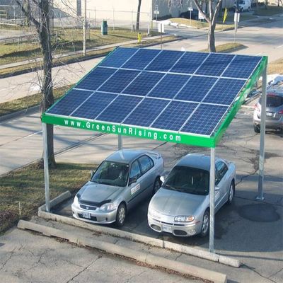 Хорошая цена. Width 2.5~3m Residential Module Mounting Brackets Structure Carport Solar Power Parking Lot онлайн
